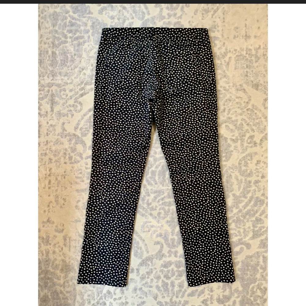 ANN TAYLOR Loft Modern Straight Polka Dot Pants - Picture 2 of 4
